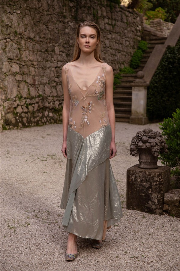 NIDODILEDA CONTINUUM DRESS NUDE/MINT